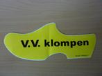 Sticker in de vorm van een klomp - VV Klompen, Verzenden, Nieuw