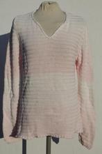 Mooie roze-wit gehaakte trui.Mt 40.Merk Cassani, Maat 38/40 (M), ., Ophalen of Verzenden, Zo goed als nieuw