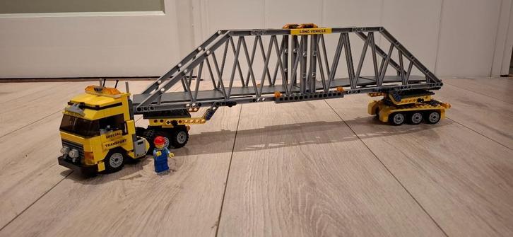 Lego City zwaar brugtransport, Kinderen en Baby's, Speelgoed | Duplo en Lego, Zo goed als nieuw, Lego, Complete set, Ophalen of Verzenden