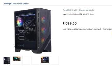 Gaming PC - Krachtige Prestaties! beschikbaar voor biedingen