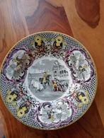 Oud bord stierenvechten made in Holland, Antiek en Kunst, Antiek | Porselein, Ophalen of Verzenden