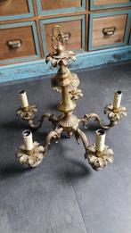 Kroonluchter messing 5-armig, Ophalen of Verzenden