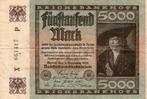 bankbiljet:  Duitsland, 5000 Mark  (1922), Verzenden, Duitsland, Los biljet