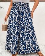 Broek Boho Blauw & Wit ** NIEUW **, Kleding | Dames, Grote Maten, Verzenden, Nieuw, Blauw, Broek of Spijkerbroek