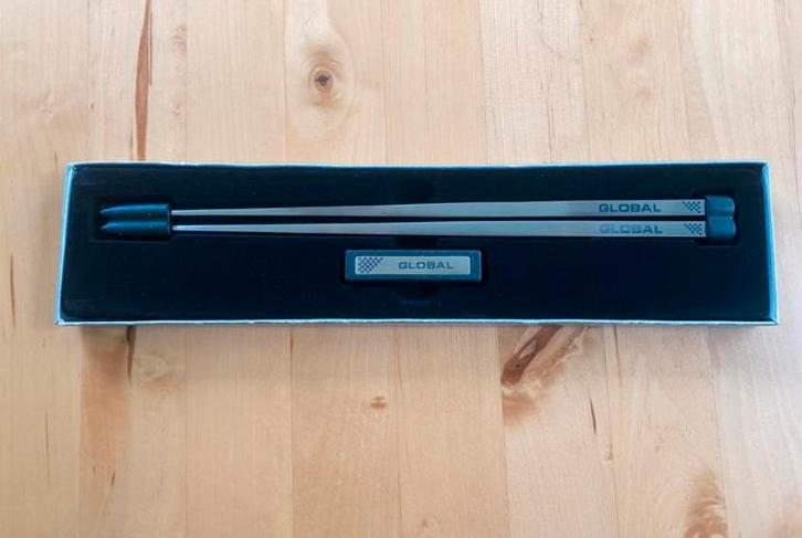 Eetstokjes met houders Global 1 set Nieuw, Huis en Inrichting, Keuken | Bestek, Zo goed als nieuw, Ophalen of Verzenden