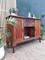 Antieke Commode Art Deco Kastje Vintage Dressoir Queen Anne, 90 tot 105 cm, 50 tot 70 cm, Voetruimte, Gebruikt