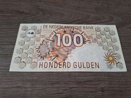 Biljet 100 gulden Steenuil, 1992, Postzegels en Munten, Bankbiljetten | Nederland, 100 gulden, Ophalen of Verzenden