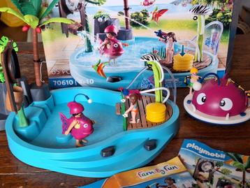 2x Playmobil set Waterpark 70610 & 70613 "Family & Fun"