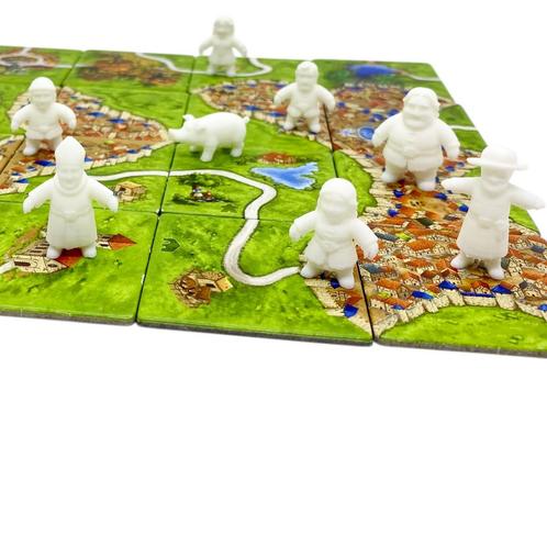 Realistic Meeples (for games like Carcassonne) - White, Hobby en Vrije tijd, Gezelschapsspellen | Bordspellen, Nieuw, Verzenden