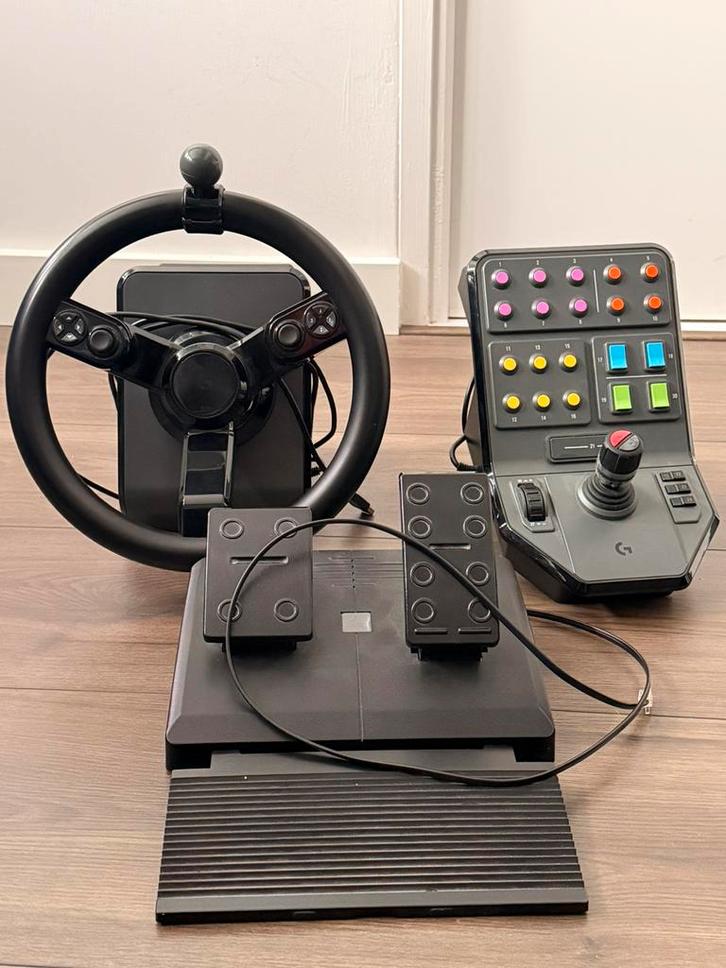 Logitech G saitek - framing simulator controle pc, Computers en Software, Joysticks, Gebruikt, Ophalen