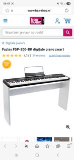 Fazley FSP-200-BK Digitale Piano Zwart - Zo Goed Als Nieuw, Zwart, Digitaal, Ophalen of Verzenden, Zo goed als nieuw