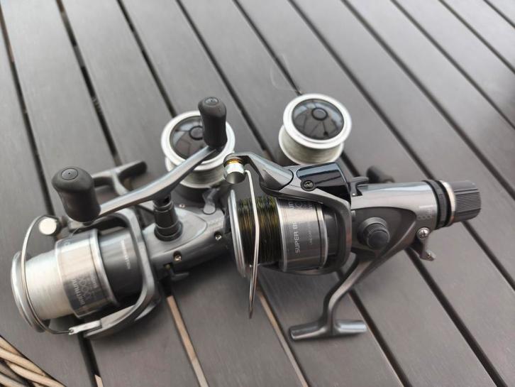 Shimano Molens - Aero & Super Baitrunner, Watersport en Boten, Hengelsport | Karpervissen, Zo goed als nieuw, Ophalen of Verzenden