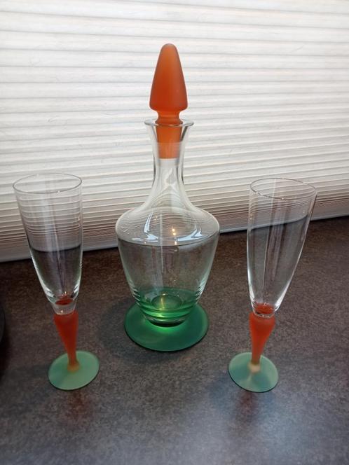 Prachtige vintage karaffen en bijpassende glazen, Verzamelen, Glas en Borrelglaasjes, Zo goed als nieuw, Overige typen, Ophalen