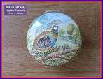Wedgwood PILLENDOOS (Enamel Box) "Patrijs"  Made in England, Ophalen of Verzenden, Zo goed als nieuw, Vogel, Overige typen