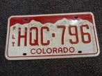 Kentekenplaat licenseplate Colorado Red Sky USA, Verzamelen, Verzenden, Gebruikt, Auto's