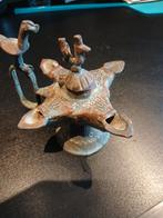 Leuk bronzen olie lampje, Ophalen of Verzenden, Brons