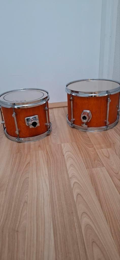 Drumstel Toms - Vintage Look, Muziek en Instrumenten, Percussie, Gebruikt, Trommel, Ophalen of Verzenden