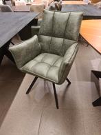 Nieuwe eetkamerstoel draaibaar leer microvezel groen €120p/s, Huis en Inrichting, Stoelen, Ophalen, Overige kleuren, ., Nieuw