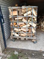 1.2 kuub haardhout, brandhout. voornamelijk essenhout!, Tuin en Terras, Haardhout, Minder dan 3 m³, Ophalen, Blokken