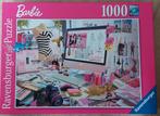 Barbie Puzzel - Ravensburger - 1000 Stukjes, Ophalen of Verzenden, 500 t/m 1500 stukjes, Zo goed als nieuw, Legpuzzel