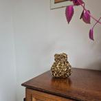 gouden bloemen vaas Des Pots, Overige kleuren, Aardewerk of Porselein, Ophalen of Verzenden, Zo goed als nieuw