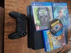 Playstation 4 + 4 spellen, Ophalen, Met 1 controller, Original, 500 GB