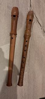 Twee blokfluiten: Aura & onbekend merk, Muziek en Instrumenten, Ophalen of Verzenden, Gebruikt, Sopraan of Sopranino