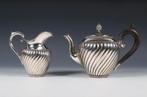 2-delig zilveren theeservies, Bonebakker en Zoon, 1898., Antiek en Kunst, Antiek | Goud en Zilver, Ophalen of Verzenden, Zilver