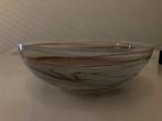 Decoratieve glazen schaal rond Bijenkorf, Schaal, Rond, Ophalen of Verzenden, Glas