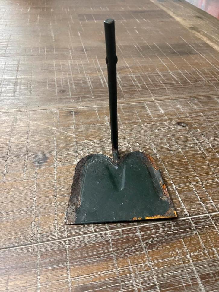 Donker groen Emaille schepje schrapertje, Antiek en Kunst, Antiek | Emaille, Ophalen of Verzenden