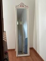 Barok spiegel in wit, Minder dan 50 cm, 150 tot 200 cm, Rechthoekig, Zo goed als nieuw
