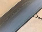 Bartafel Zwart Staal Industrieel Houtlook, Ophalen of Verzenden, Savoire, Zo goed als nieuw, X