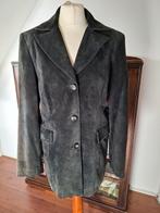 Vintage leuke suède colbert jasje mt m/ l ( zie maten ), Ophalen of Verzenden, Gedragen, Maat 42/44 (L), Jasje