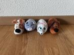 4 kleine dieren knuffeltjes, Kinderen en Baby's, Speelgoed | Knuffels en Pluche, Ophalen of Verzenden, Zo goed als nieuw, Overige typen