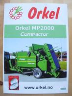 Orkel MP2000 Compactor Balenpers Brochure 2003 Orkel MP 2000, Ophalen, Folder, Zo goed als nieuw, Orkel