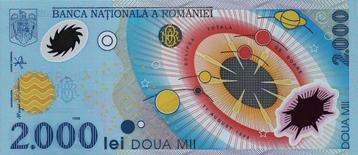 Roemenië bankbiljet 2.000 Lei 1999 Polymeer, Pick 111a UNC beschikbaar voor biedingen