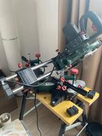 Parkside afkortzaag en werktafel, Doe-het-zelf en Verbouw, Gereedschap | Zaagmachines, Ophalen, Zo goed als nieuw, Afkortzaag