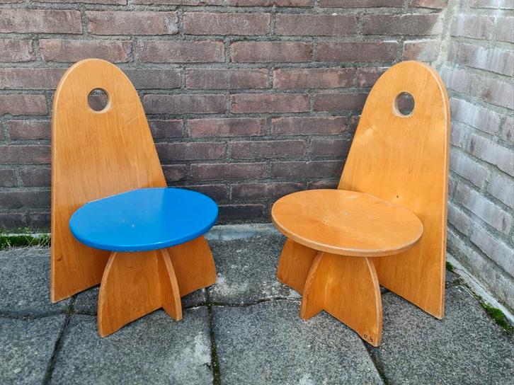 Kinderstoelen Rolf model Apollo 2 stuks hout prima staat , Huis en Inrichting, Stoelen, Gebruikt, Ophalen