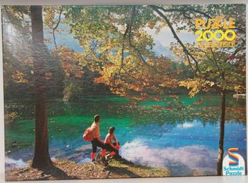 Puzzel 2000 stukjes Meer in bos  beschikbaar voor biedingen