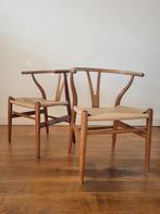 Vintage CH24 stoelen van Hans J. Wegner voor Carl Hansen, Ophalen, Gebruikt, Twee, Bruin
