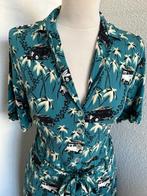 King Louie maat 40 dragonfly midi blouse jurk auto 2703, Kleding | Dames, Ophalen of Verzenden, Zo goed als nieuw, King Louie