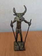 Afrikaans bronzen beeldje, Ivoorkust, jaren 70, Antiek en Kunst, Ophalen of Verzenden
