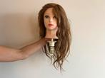 Kappershoofd - Oefenhoofd Sassy Goods - 80% Echt haar Bruin, Ophalen, Zo goed als nieuw, Pruik of Haarverlenging