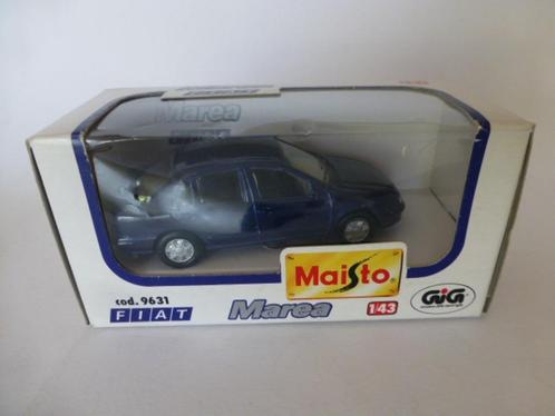 Maisto Fiat Marea sedan blauw, Hobby en Vrije tijd, Modelauto's | 1:43, Zo goed als nieuw, Auto, Overige merken, Ophalen of Verzenden