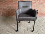 Eetkamer stoel in Eco leer antraciet op wielen extra actie, Overige kleuren, Nieuw, Ophalen of Verzenden, Vijf, Zes of meer stoelen