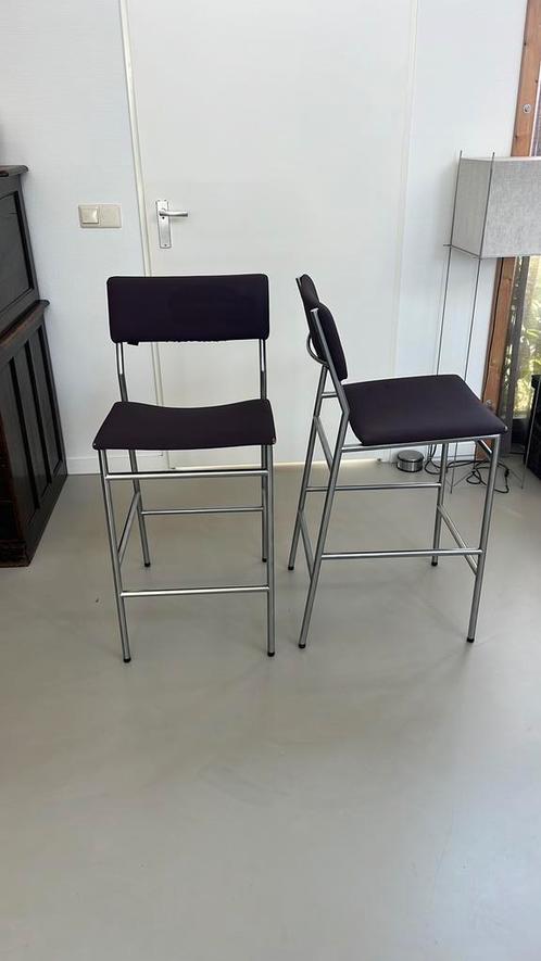 Set van 2 Spectrum Martin Visser barkrukken, Huis en Inrichting, Stoelen, Gebruikt, Twee, Stof, Overige kleuren, Ophalen