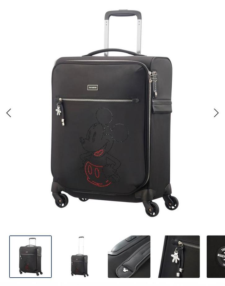2x Samsonite Mickey Mouse Koffer 90e Verjaardag, Verzamelen, Disney, Zo goed als nieuw, Mickey Mouse, Ophalen of Verzenden