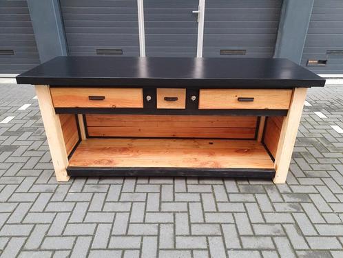 Massief houten werkbank, Doe-het-zelf en Verbouw, Werkbanken, Nieuw, Ophalen