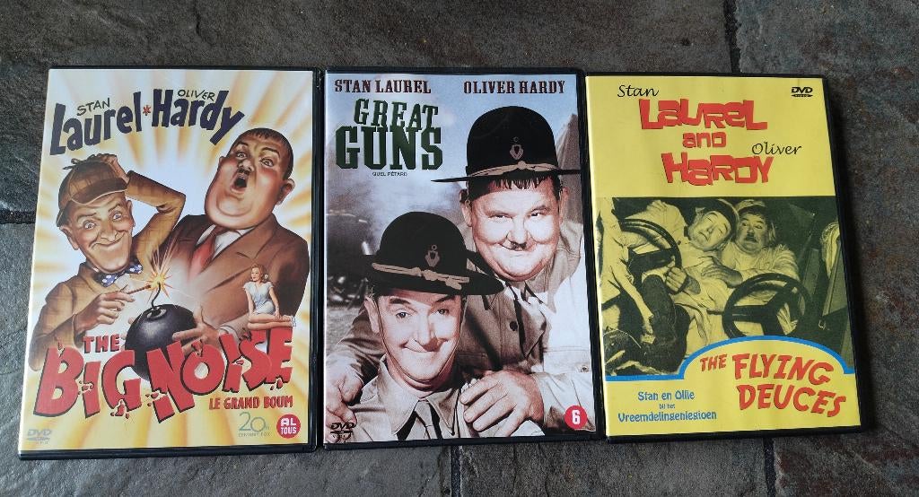 Laurel & Hardy 3 dvd's, Cd's en Dvd's, Dvd's | Komedie, Alle leeftijden, Ophalen of Verzenden, Zo goed als nieuw, Actiekomedie