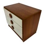 Vintage Compacte Ladekastje Mid Century Design, Huis en Inrichting, Kasten | Ladekasten, Vintage, Vintage, 50 tot 100 cm, Zo goed als nieuw